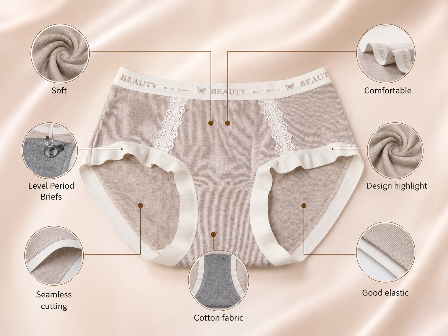 Soft Lace Cotton Comfort Panty for Women