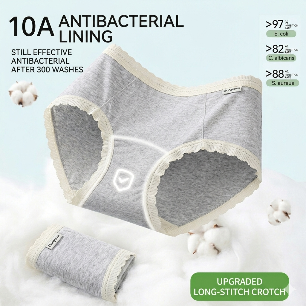 Elegant Breathable Lace Briefs for Women